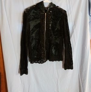 Piano brand see through hoodie